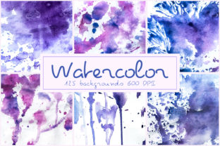 125 Watercolor Backgrounds Textures Overlays for Layer Styles