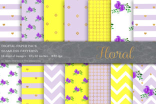 Floral Digital Papers: A Shabby Chic Pattern for Small Business Branding