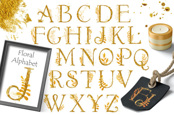 Gold Floral Alphabet in Crafts: A Designerβs Perspective on Elegance and Use