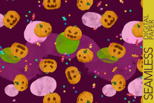 Halloween Pumpkins with Candies Pattern Review for Branding and Marketing