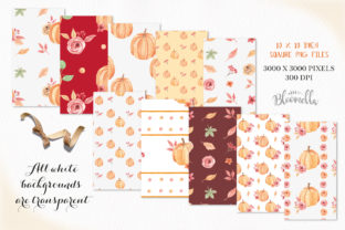 Harvest Festival Patterns Pumpkins: A Vibrant Graphic Design Asset for Seasonal Content