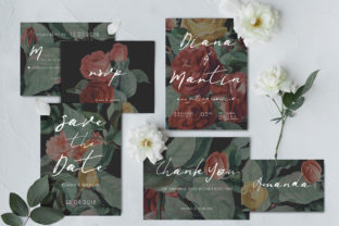 Modern English Garden Wedding Suite & Print Templates