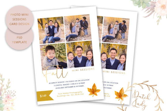 Photo Session Card Template 47: A Versatile Print Template for Creative Branding