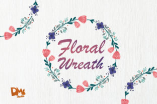 Pink Purple Flower Wreath Crafts