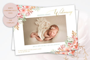 PSD Birth Announcement Card Template: A Versatile Print Template for Creative Branding