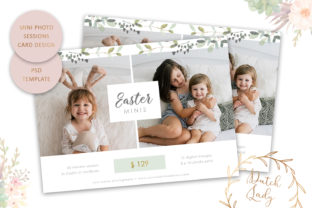 PSD Photo Session Card Template 50 and Print Templates
