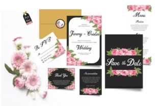 Rose Watercolor Wedding Invitation Templates: A Graphic Design Asset for Polished Content Publishing