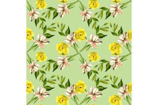 Seamless Pattern Summer Flowers: A Versatile Graphic Design Asset for Creative Projects