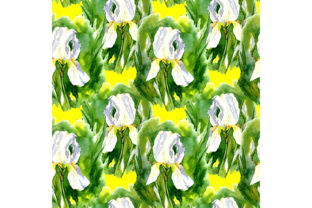 Seamless Pattern with Iris: A Polished Graphic Design Asset for Content Creators