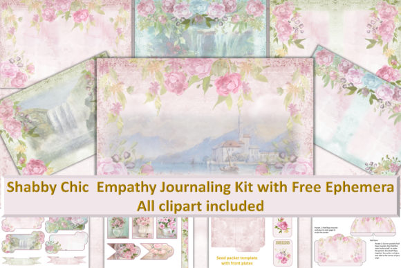 Shabby Chic Printable Journal Kit for Crafts Projects