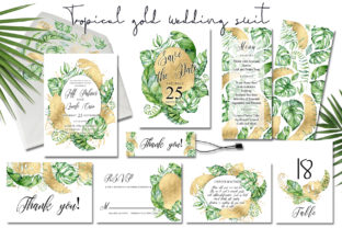 Tropical Gold Wedding Invitation Suit Review